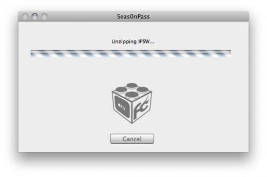 Schritt 3: Die aktuellste AppleTV Software wird heruntergeladen und zur Erstellung einer jailbroken “custom Firmware” verwendet.