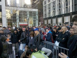 iPad-Warteschlangen in den USA