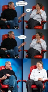 Steve Jobs und Bill Gates