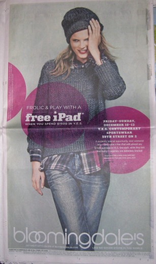 Bloomingdales: Gratis iPad