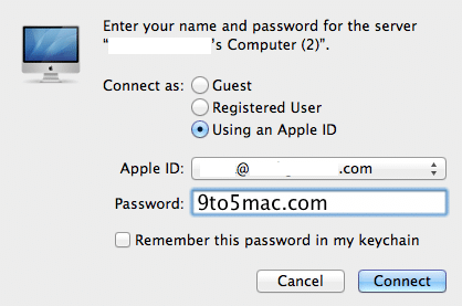 backtomymac Login zu Back to My Mac