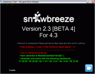 Sn0wbreeze 2.3b4: Jailbreak für iPhone 4 & Co. mit iOS 4.3