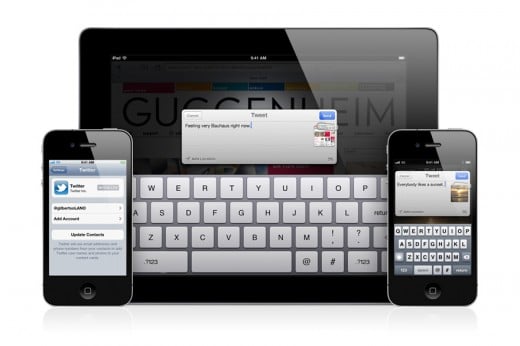 iOS 5 mit systemweiter Twitter-Integration