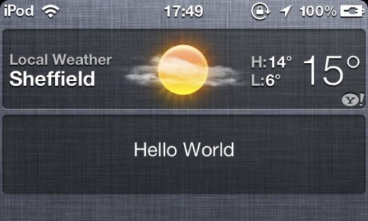 Endlich möglich: Eigene Widgets in iOS 5