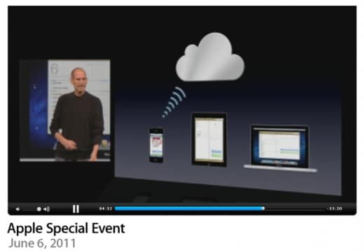 WWDC Keynote: Steve Jobs stellt iCloud vor