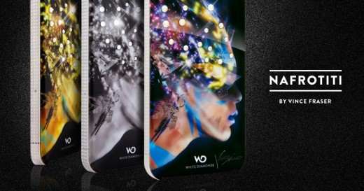 White Diamonds Nafrotiti Color und Chrome Case mit Swarovski Steinen für iPhone 4