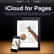 iCloud Web-Interface: iWorks bzw. Pages