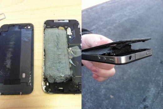 iPhone 4 von Feuerwehrmann fängt Feuer