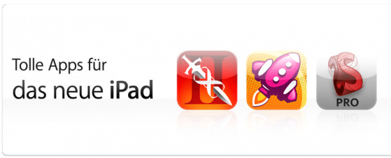 neues iPad: Apps mit hoher Auflösung