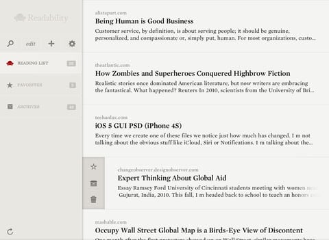 Readability App landet im App Store