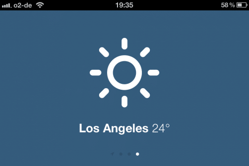 Sun - Wetter unter iOS: Simple Web-App