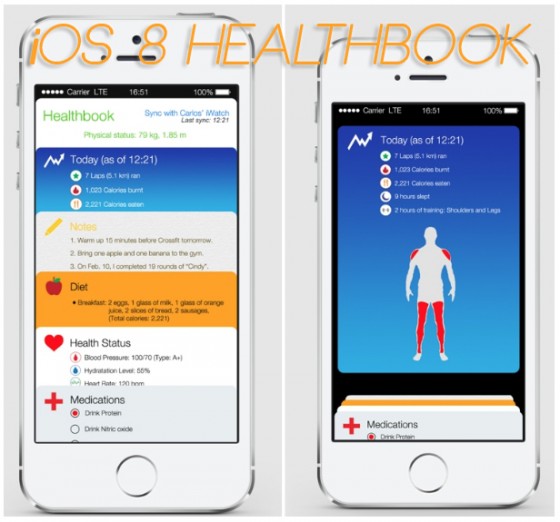 iOS 8 Healthbook