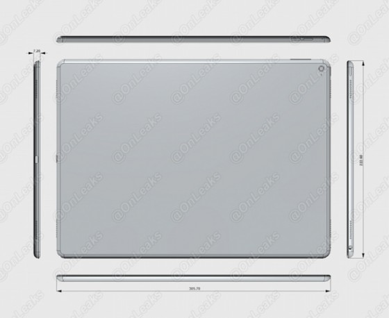 iPad Pro: Renderings zeigen angebliche Maße des Tablets