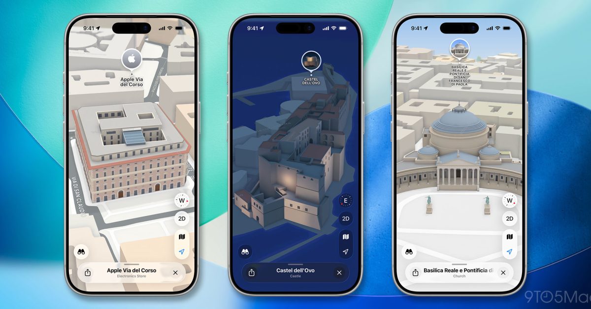 Apple Maps erweitert das Detailed City Experience für Rom und Neapel ...
